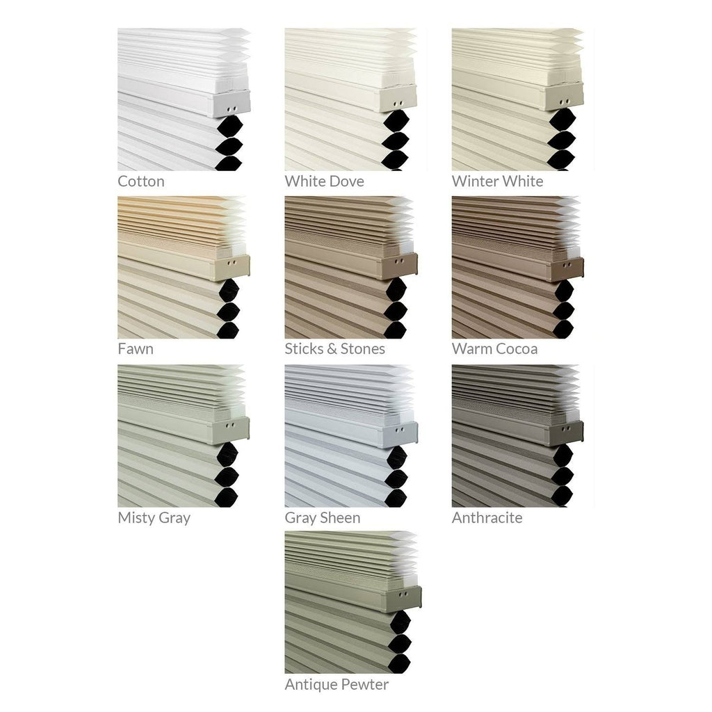 Cordless Cellular Shades Cotton 70x22 x 72x22 W224045