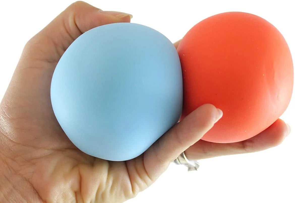2 Stretchy Squishy Squeeze Stress Balls Sensory Fidget Toy K832