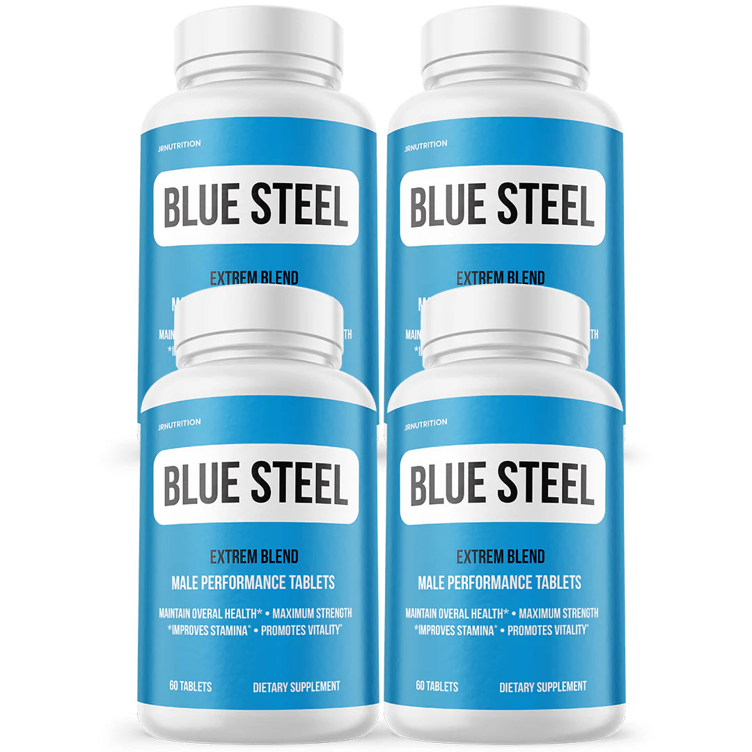 Blue Steel Male Health Tablets 4 Bottles L597