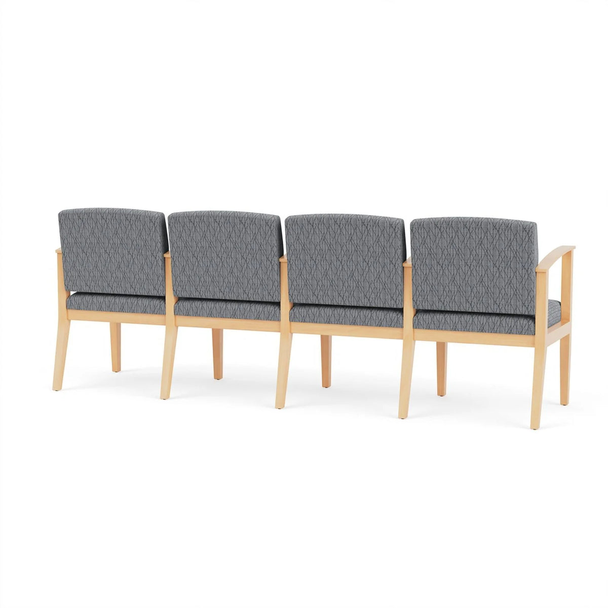 Wood 4 Seat Tandem Seating Q883