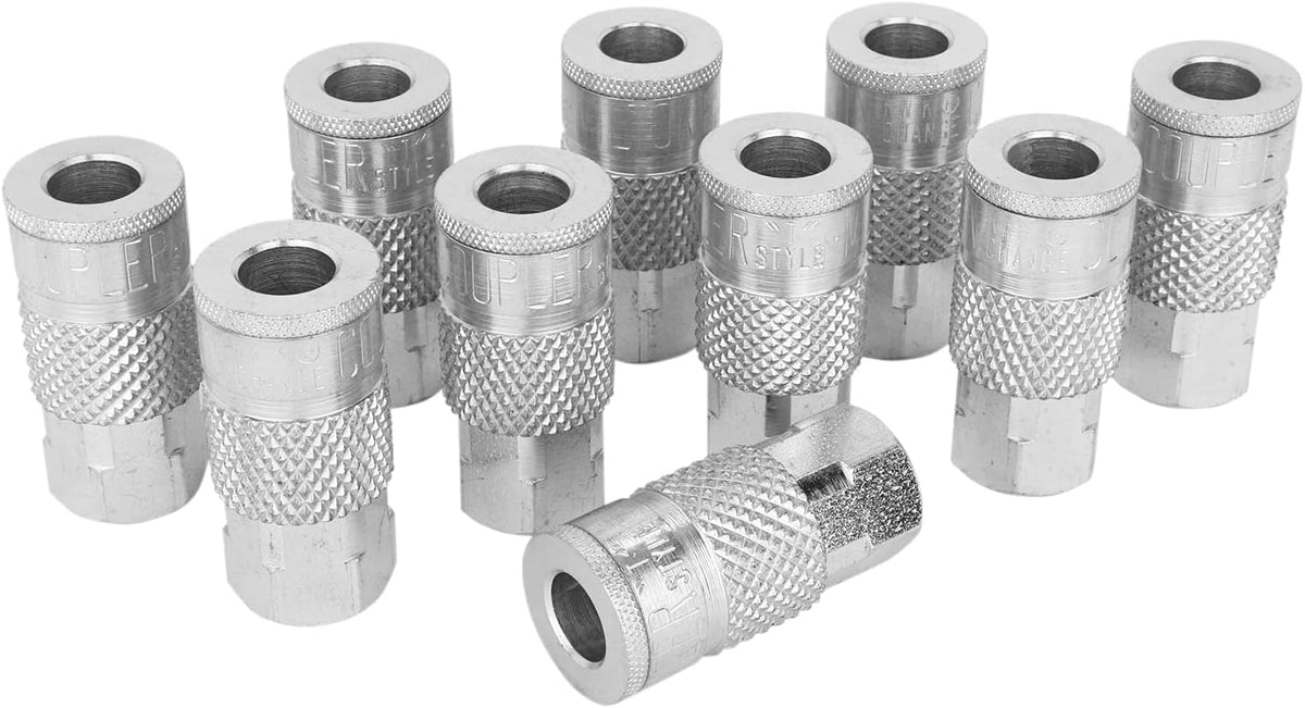 1/4" FNPT Steel Quick-Connect Coupler, Box of 10 V4141