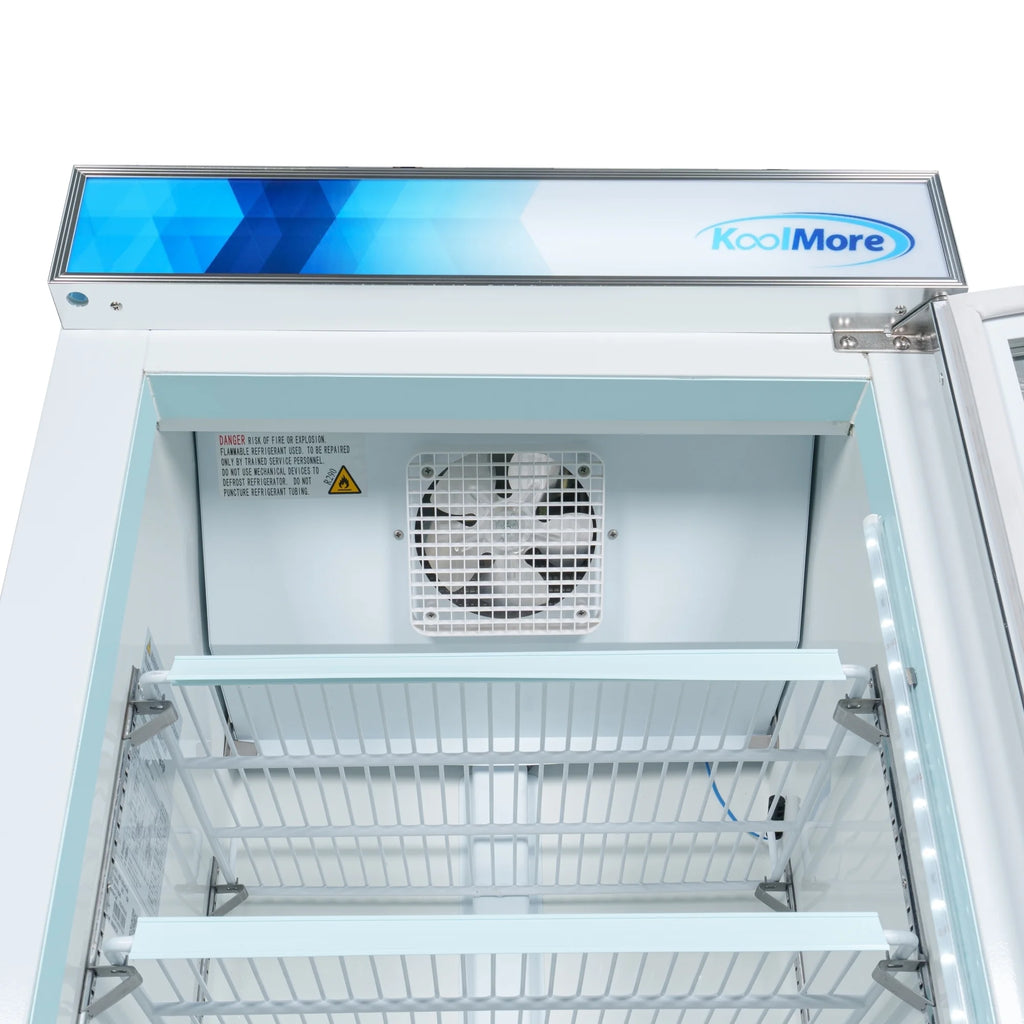 26 in. 1-Door Commercial Display Merchandiser Freezer 9 cu. ft. White W5415
