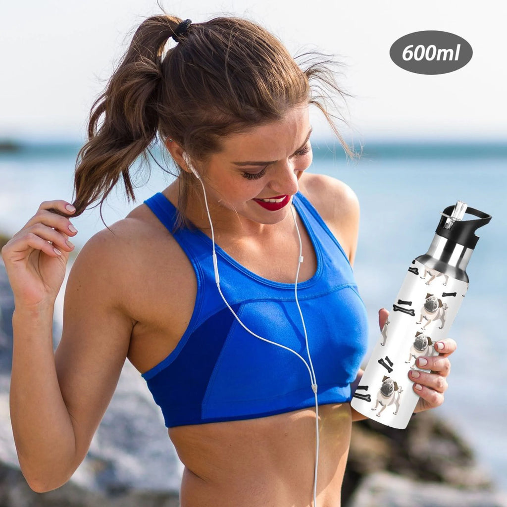 Stainless Steel Insulated Water Bottle with Straw Lid X606