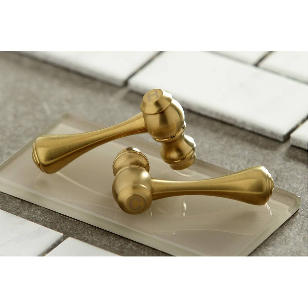 Polished Nickel Adjustable Center Wall Mount Kitchen Faucet Q941112