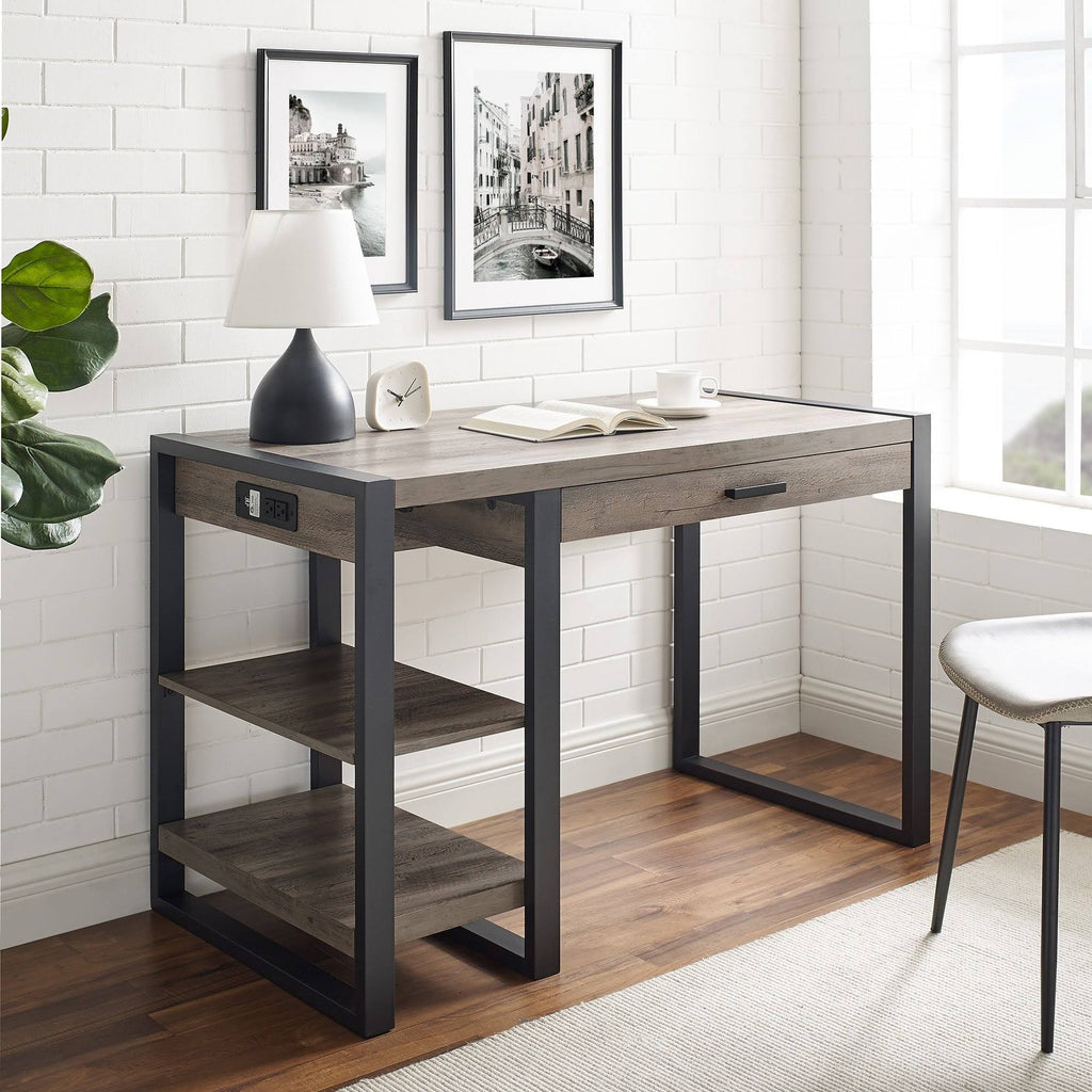 Dark Walnut Computer Desk E383937