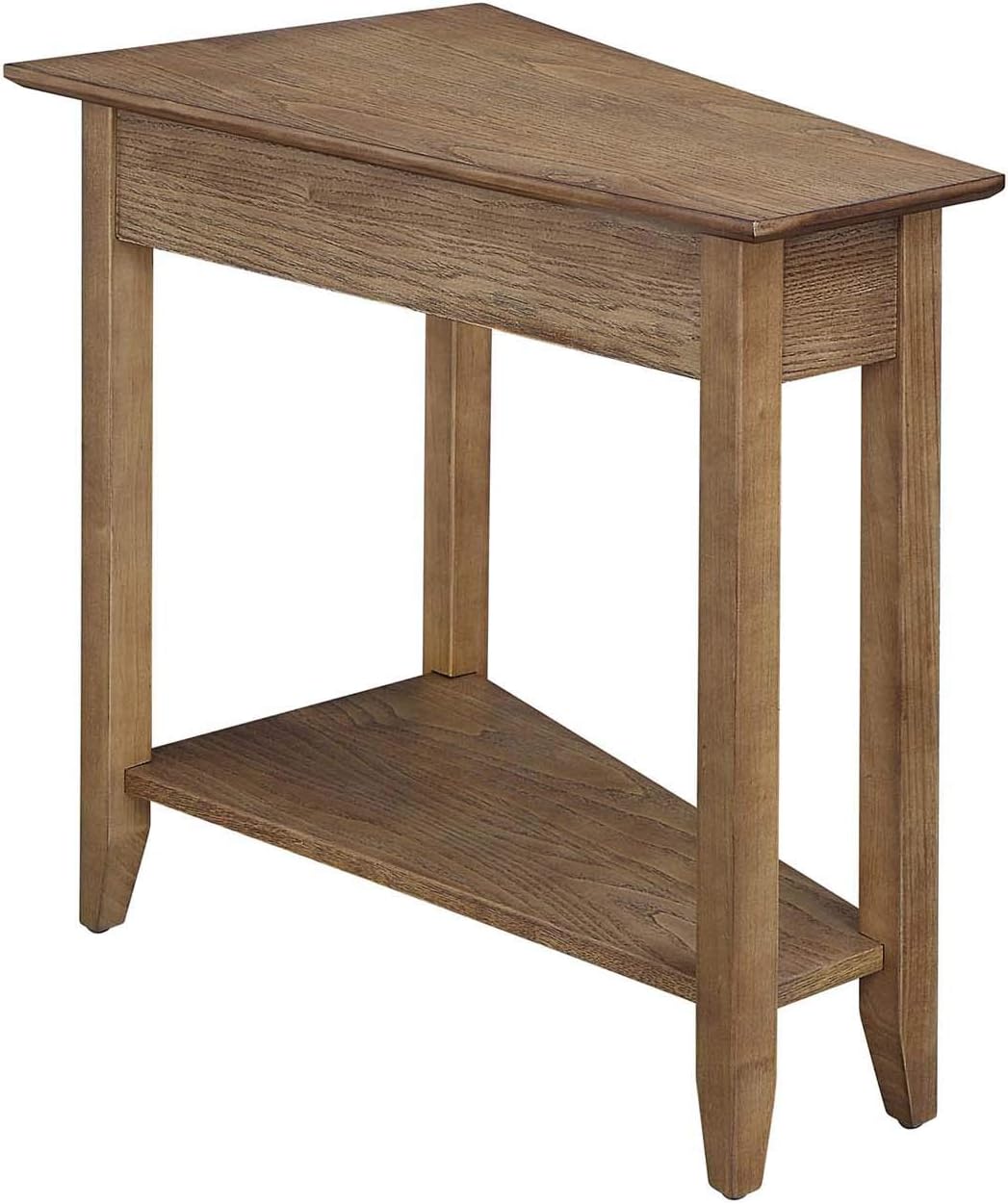 Wedge End Table, Driftwood O550