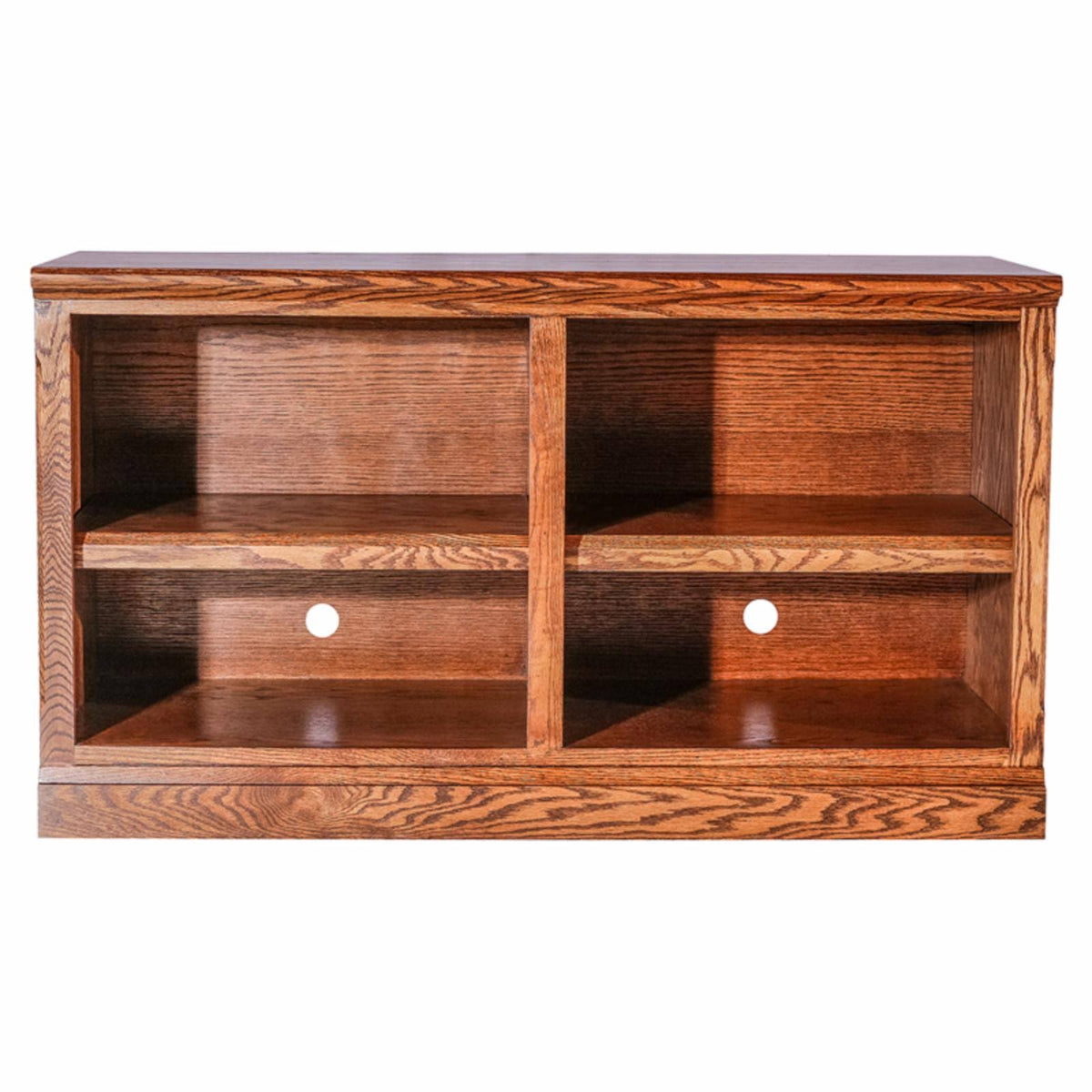 Mission TV Cart with Open Shelves Natural Alder, 72 in. H249