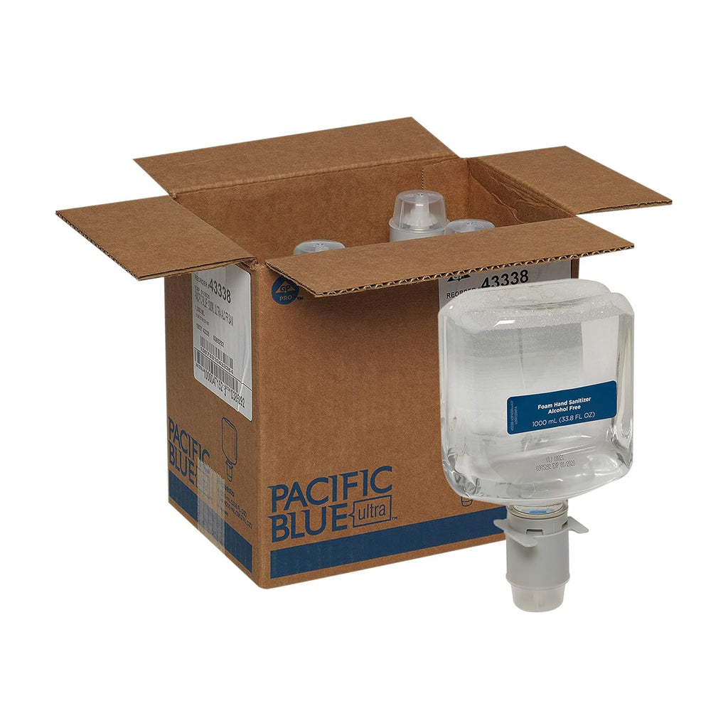 Pacific Blue Ultra Gentle Foam Hand Soap Refills, Dye and Fragrance Free, 1,200 mL, 4 Bottles, Pack of 2 L172975