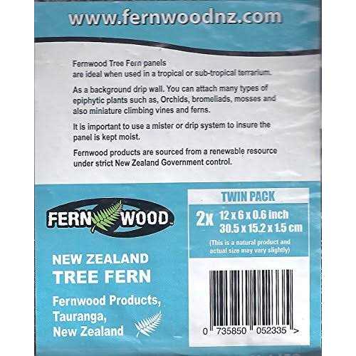 Fern Wood New Zealand Tree Fern Tropical Background Panel Twin Pack P704