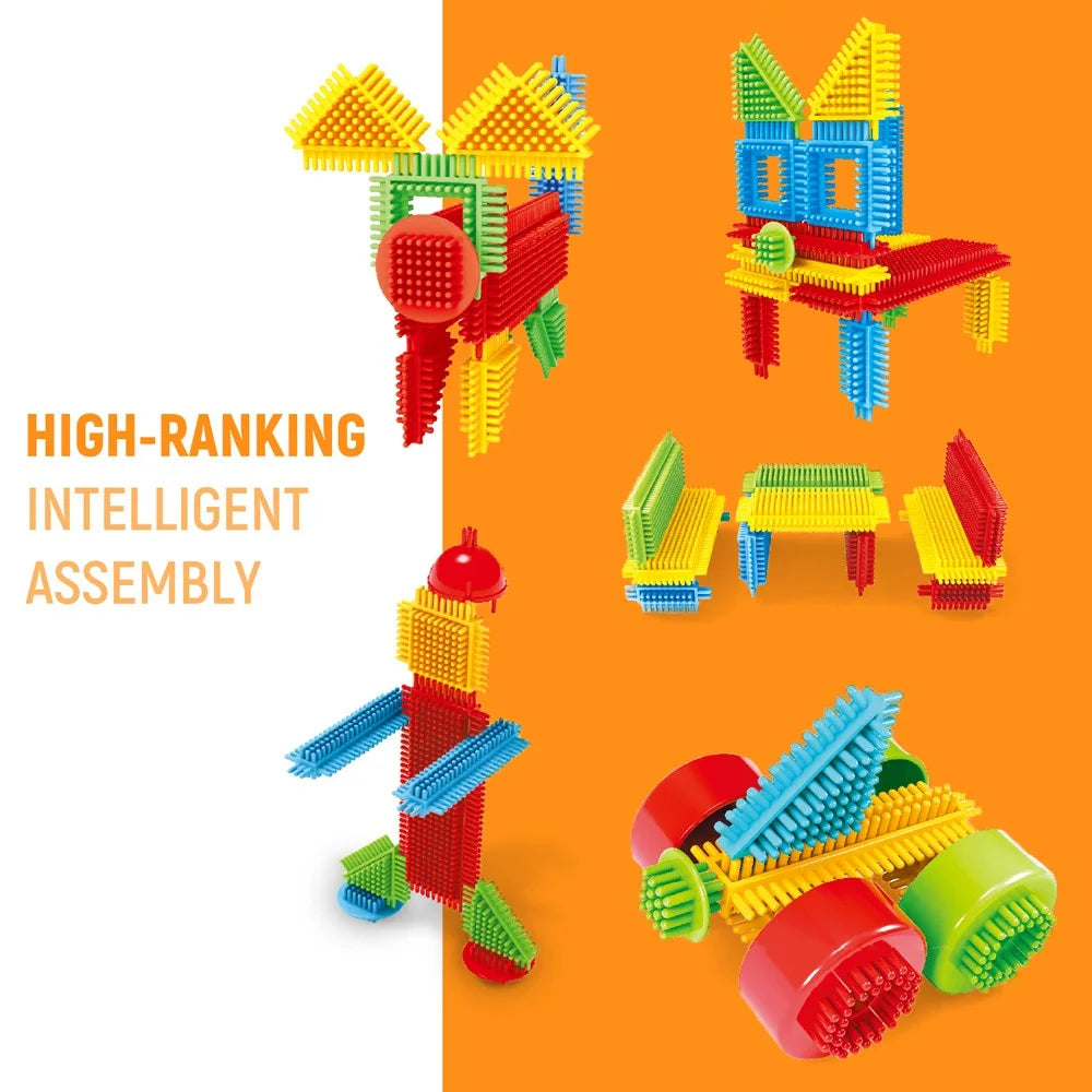 150pcs Bristle Shape 3D Building Blocks Toy Set G2134