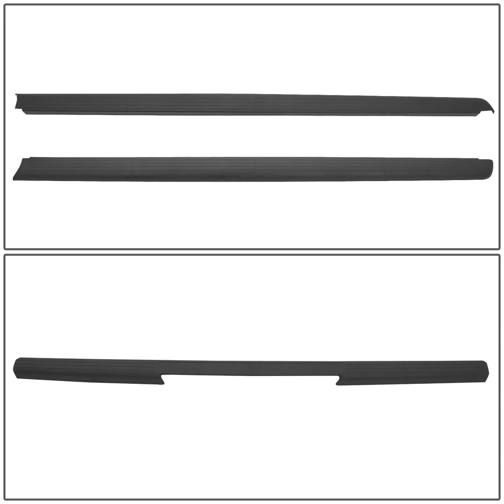 3Pcs Tailgate Bed Rails Caps Protector I977