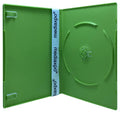 200 Slim Solid Green Single DVD Cases 7mm K539