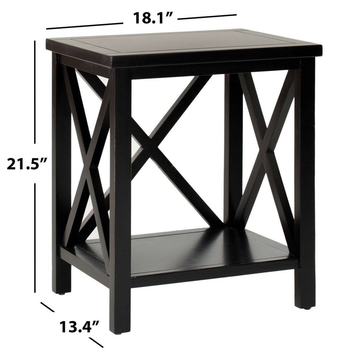 Dusty Green Cross Back End Table W165469