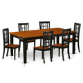 Black & Cherry 7 Piece Wood Dining Set K218307