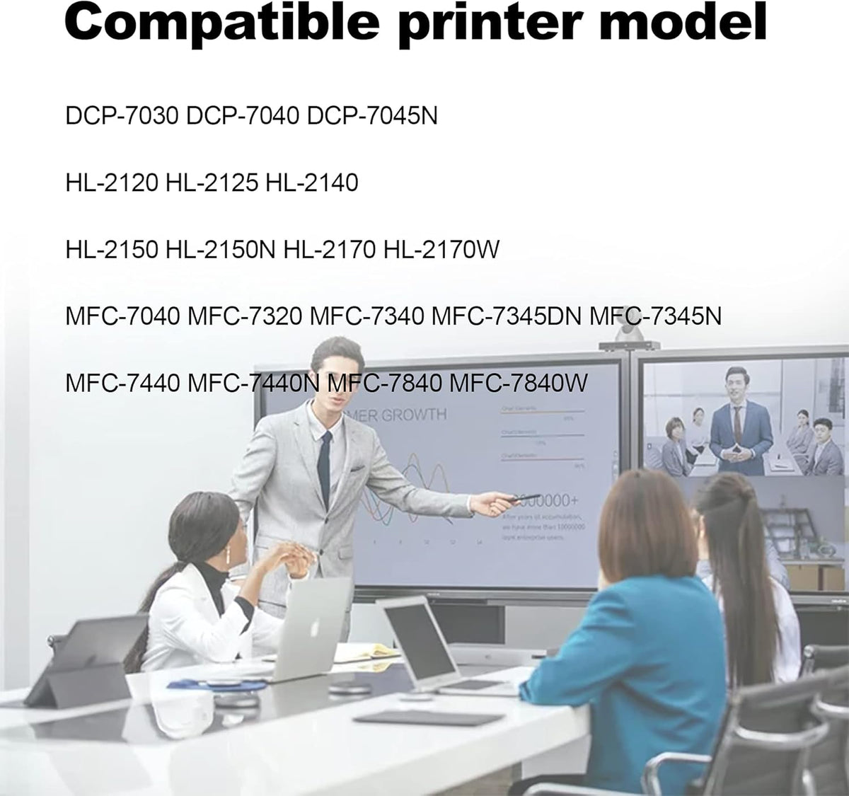 3 Pack Black High Yield Toner Cartridge for Brother Printer E6730