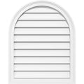 Round Top Surface Mount PVC Gable Vent with Brickmoul Q39504