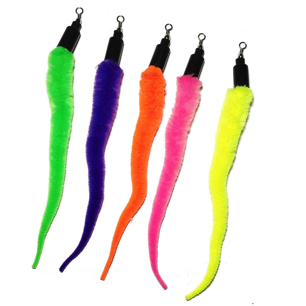 5 Piece Replacement Pack of Worms for Cat and Kitten Toy Wands W574281