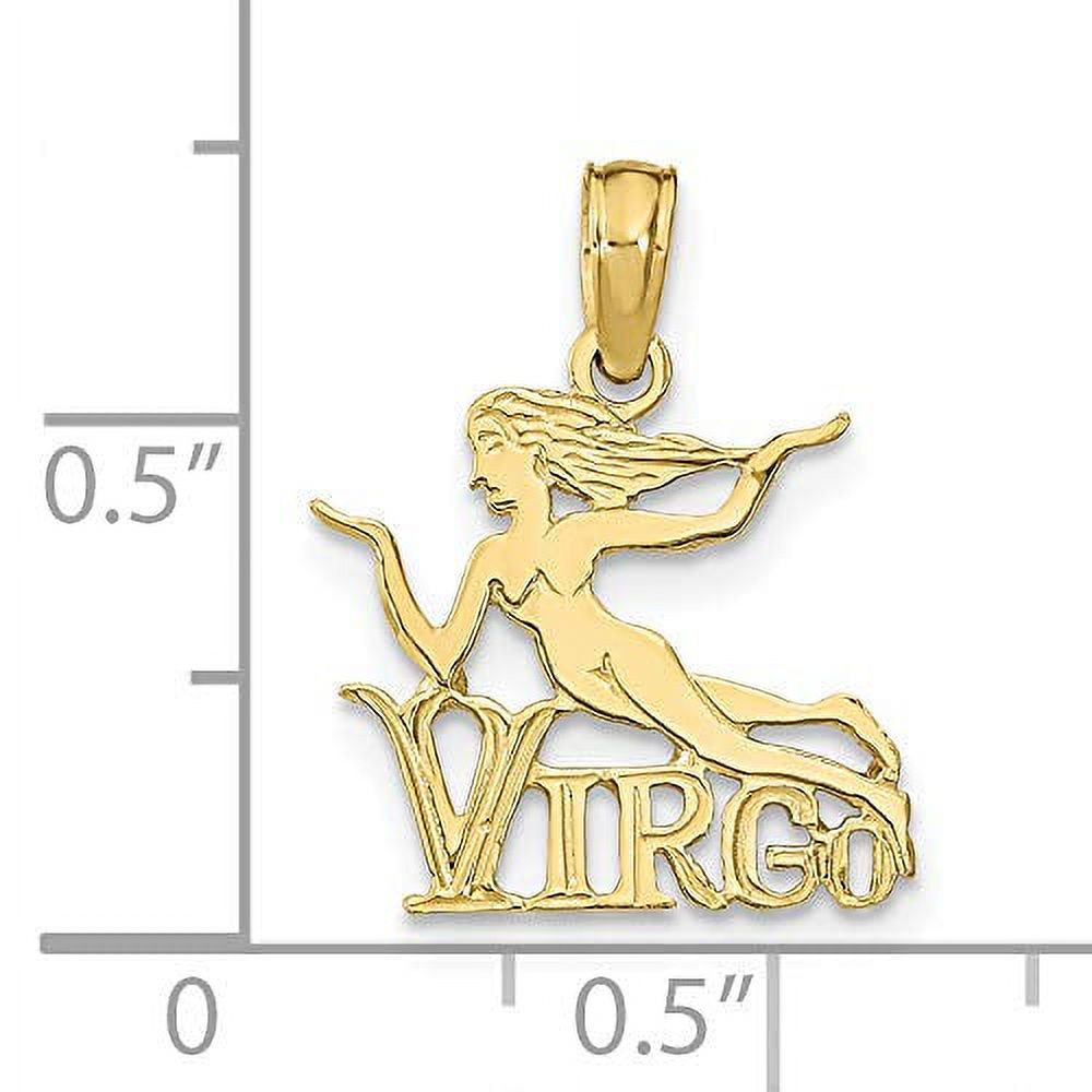 10K Yellow Gold Virgo Charm A7502