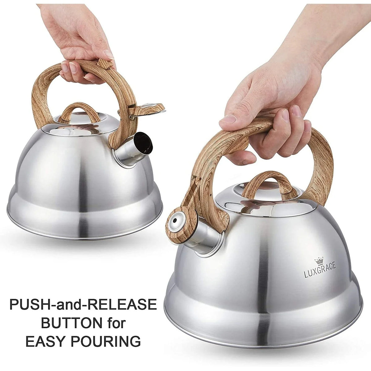 2.3 Qt Stainless Steel Whistling Tea Kettle F205