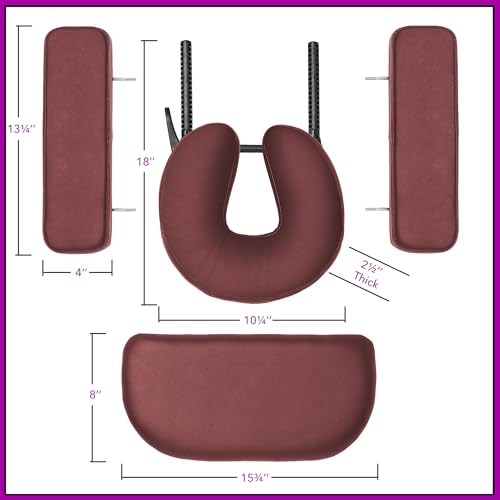 Lightweight Bi-Fold Memory Foam Massage Table with Carrying Case C804269