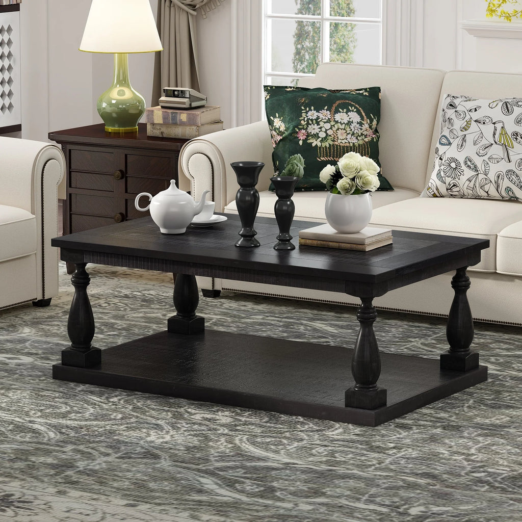 Black Storage Coffee Table C187