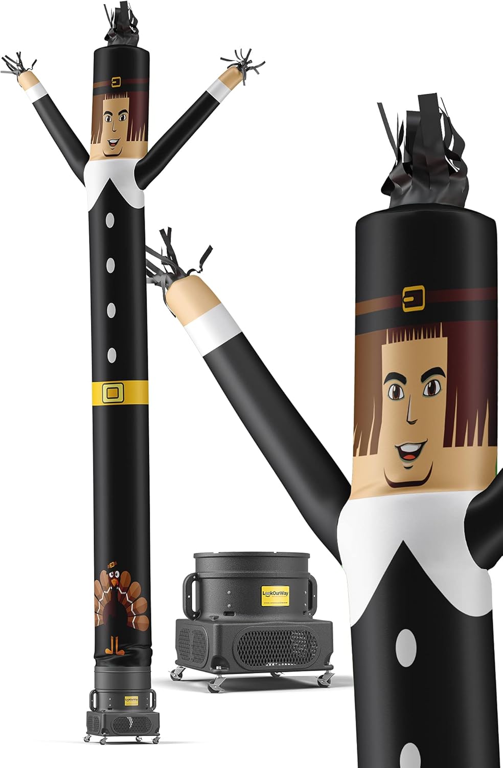20-Feet Tall Air Dancers Inflatable Tube Man with 1 HP Sky Dancer Blower Q67527