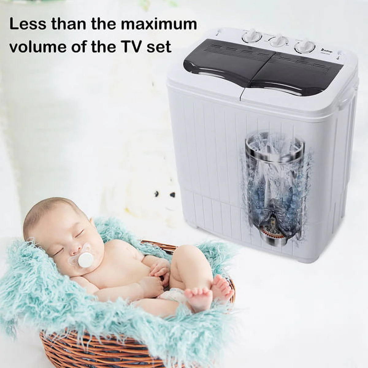 14.3lbs Twin Tub Portable Washing Machine R103315