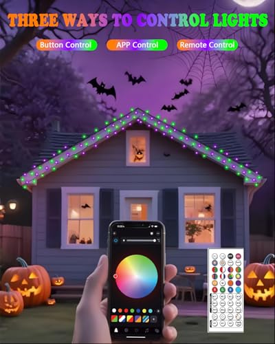 Color Changing App Control RGB LED String Light 2Pack 164FT 400LED N576231