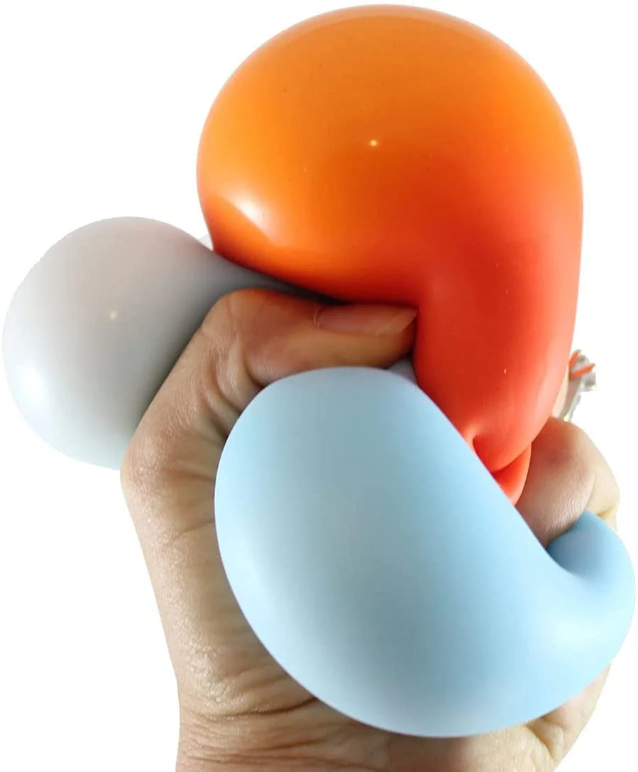 2 Stretchy Squishy Squeeze Stress Balls Sensory Fidget Toy K832
