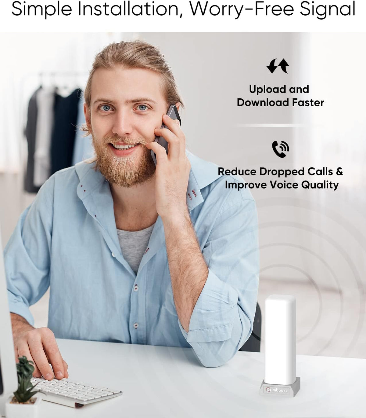 Cell Phone Booster Kit for Home Office, 3G 4G 5G P863139