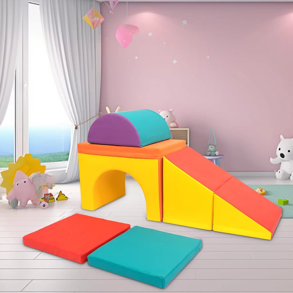 Lightweight Foam Climb and Crawl Playset 5 Piece Set U1828