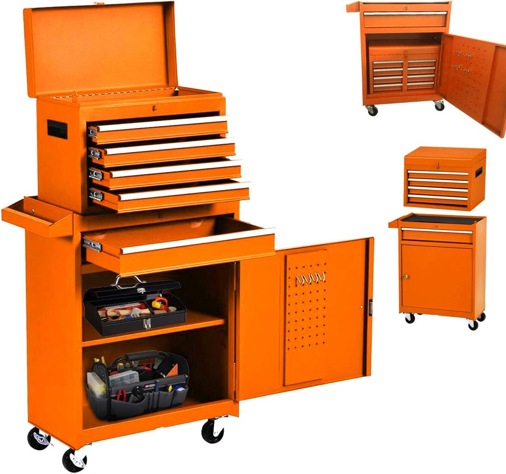5-Drawer Rolling Tool Chest with Wheels and Lockable Tool Chest with Drawer A6401