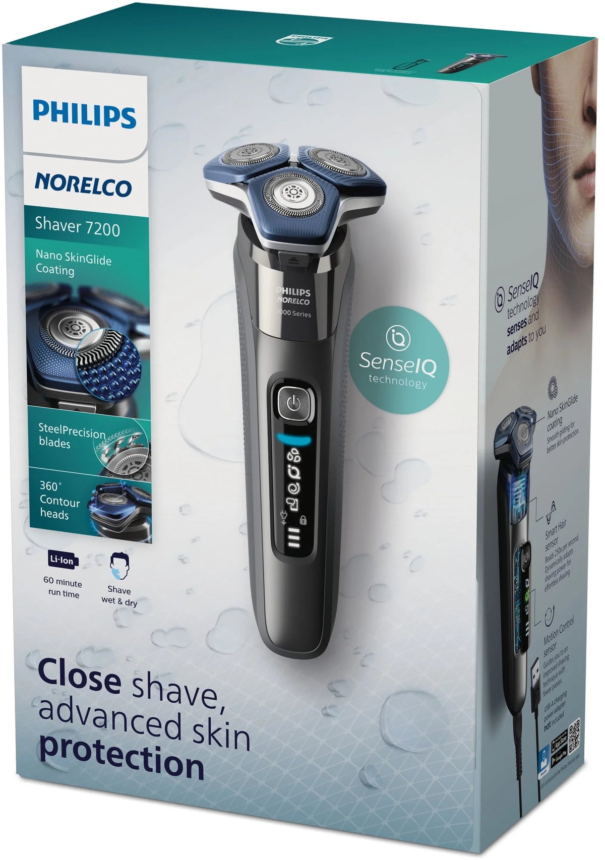 Rechargeable Wet & Dry Electric Shaver with Pop-Up Trimmer F96951