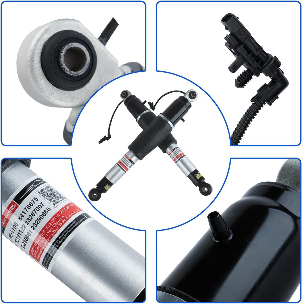Rear Air Shocks Lift Struts Pair Shock Absorber D10262