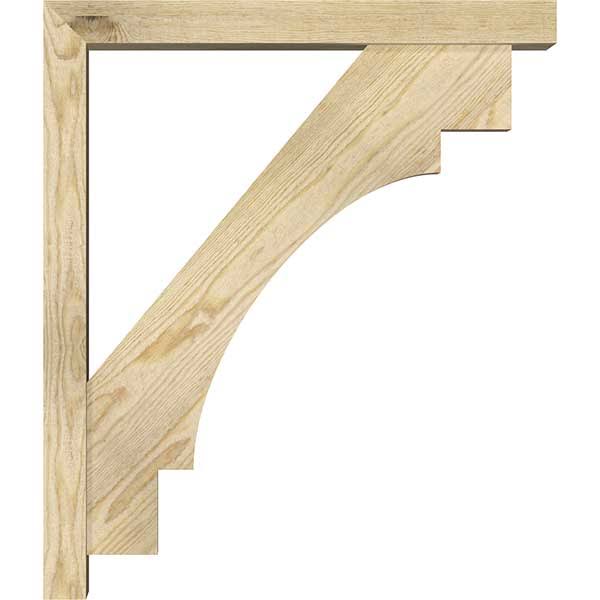 Rough Sawn Bracket with Offset Brace, Douglas Fir F41672
