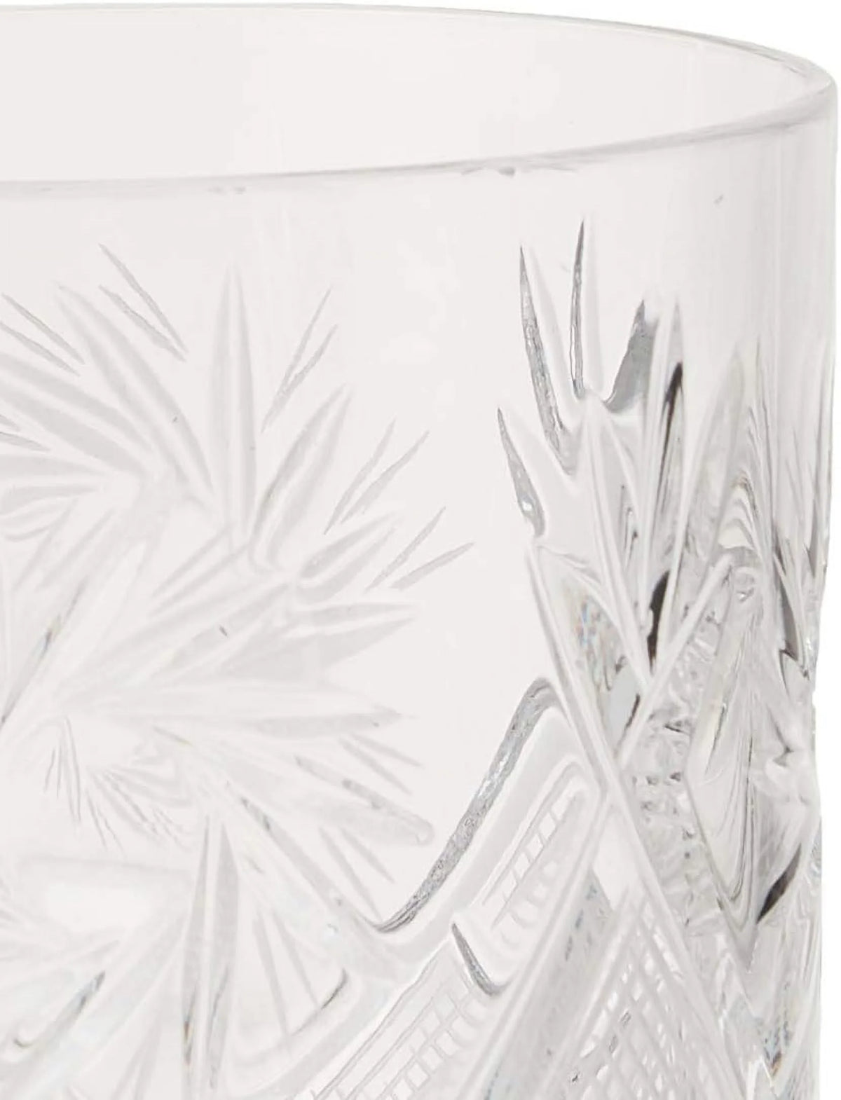 Set Of 6 11-Oz Crystal Whiskey Glasses Q62422