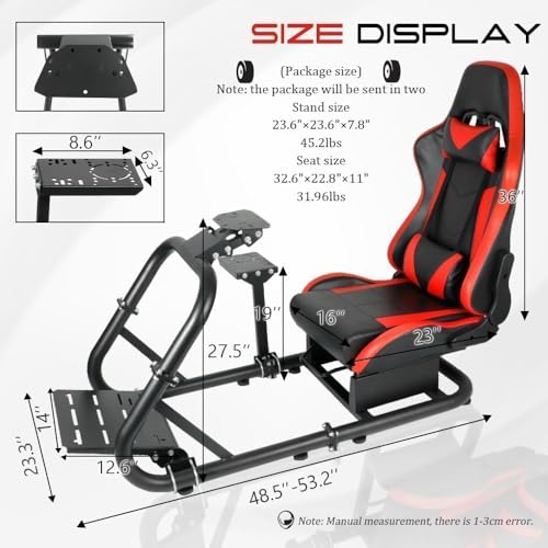 Racing Sim Cockpit Stand with Seat L199803