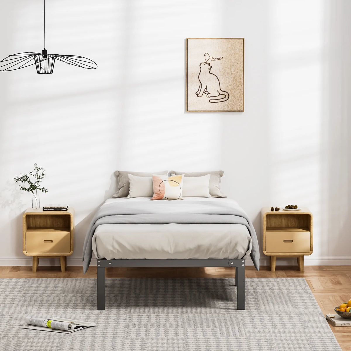 Metal Platform Bed Frame W28035