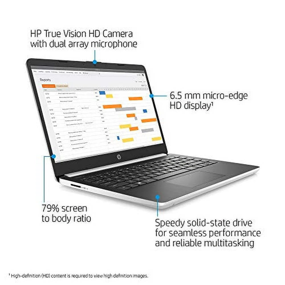 14'' HD Laptop Intel i3 16GB RAM 256GB SSD Silver Windows 10 Pro G3983