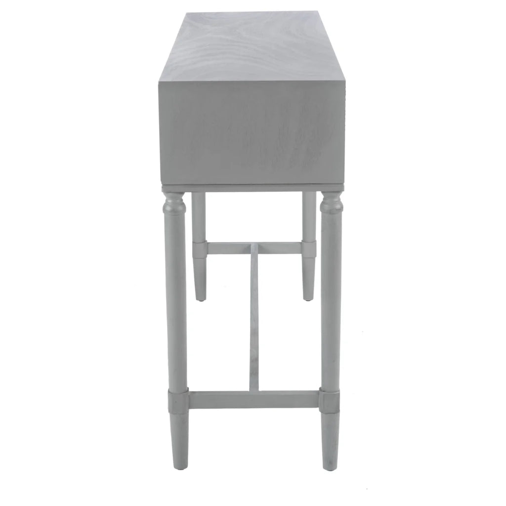 Distressed Grey 4 Drawer Console Table B859136