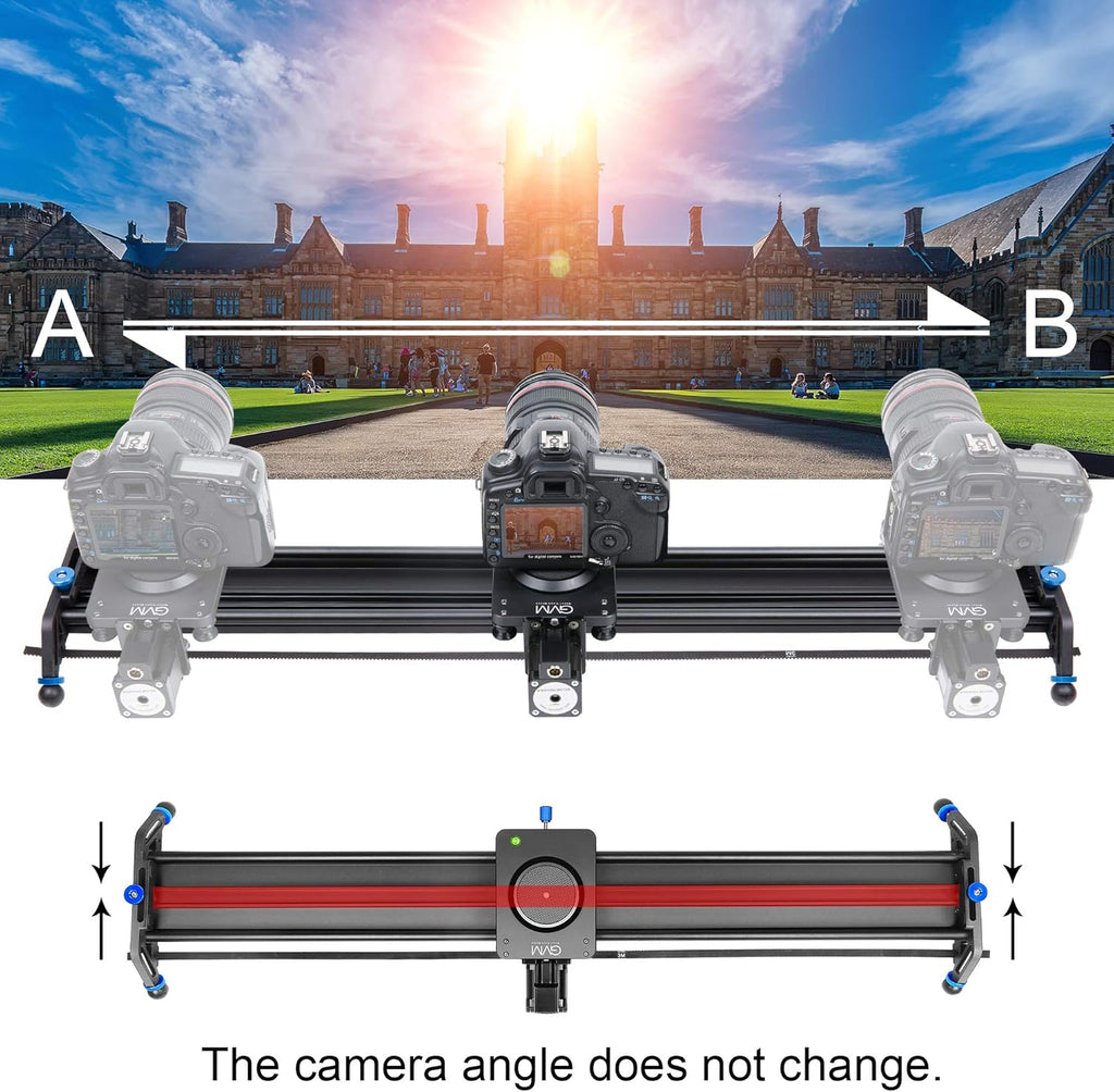 Motorized Camera Slider, 31 Aluminum Alloy Track Dolly Rail G48400