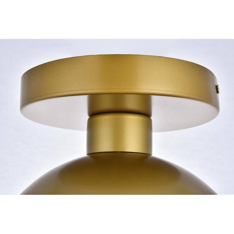 Clear Glass 1-Light Flush Mount Chrome L54573