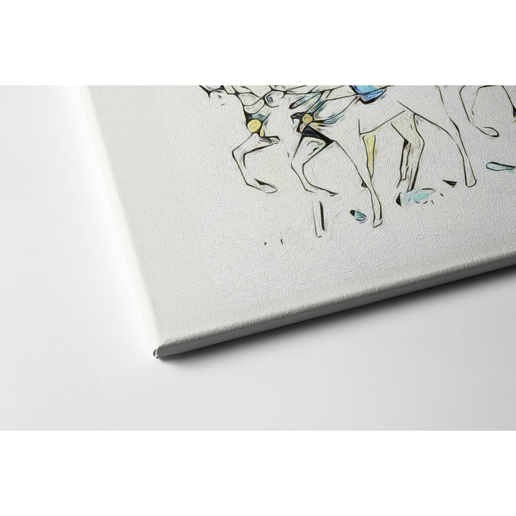 Multi-Color Stretched Canvas J263128