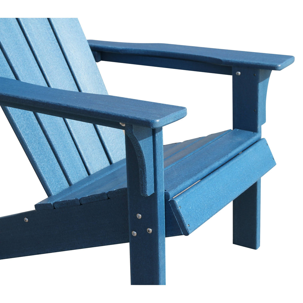 Grey Plastic Outdoor Adirondack Chair Y472