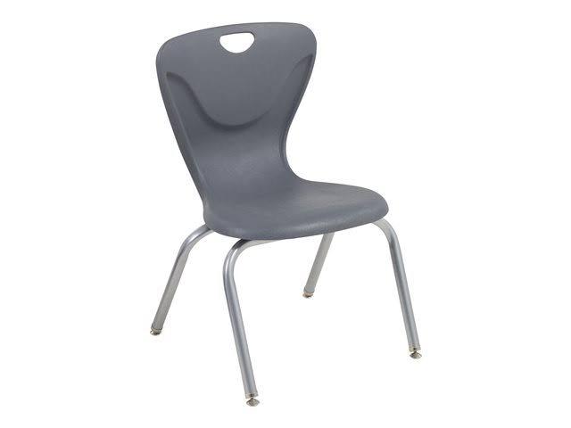 Gray Contour Swivel Glide Chair 4-Pack D435