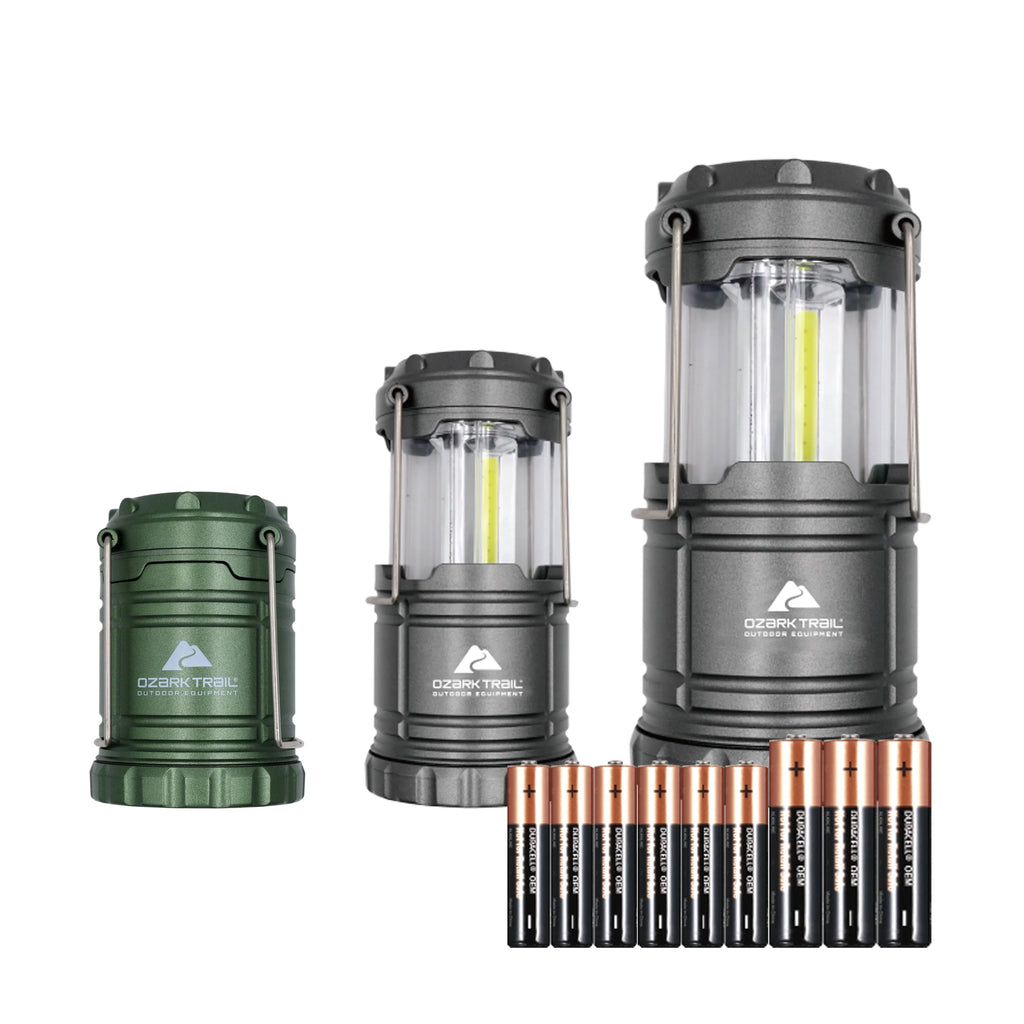 AAA & AA LED Camping Lanterns 3 Pack V8089