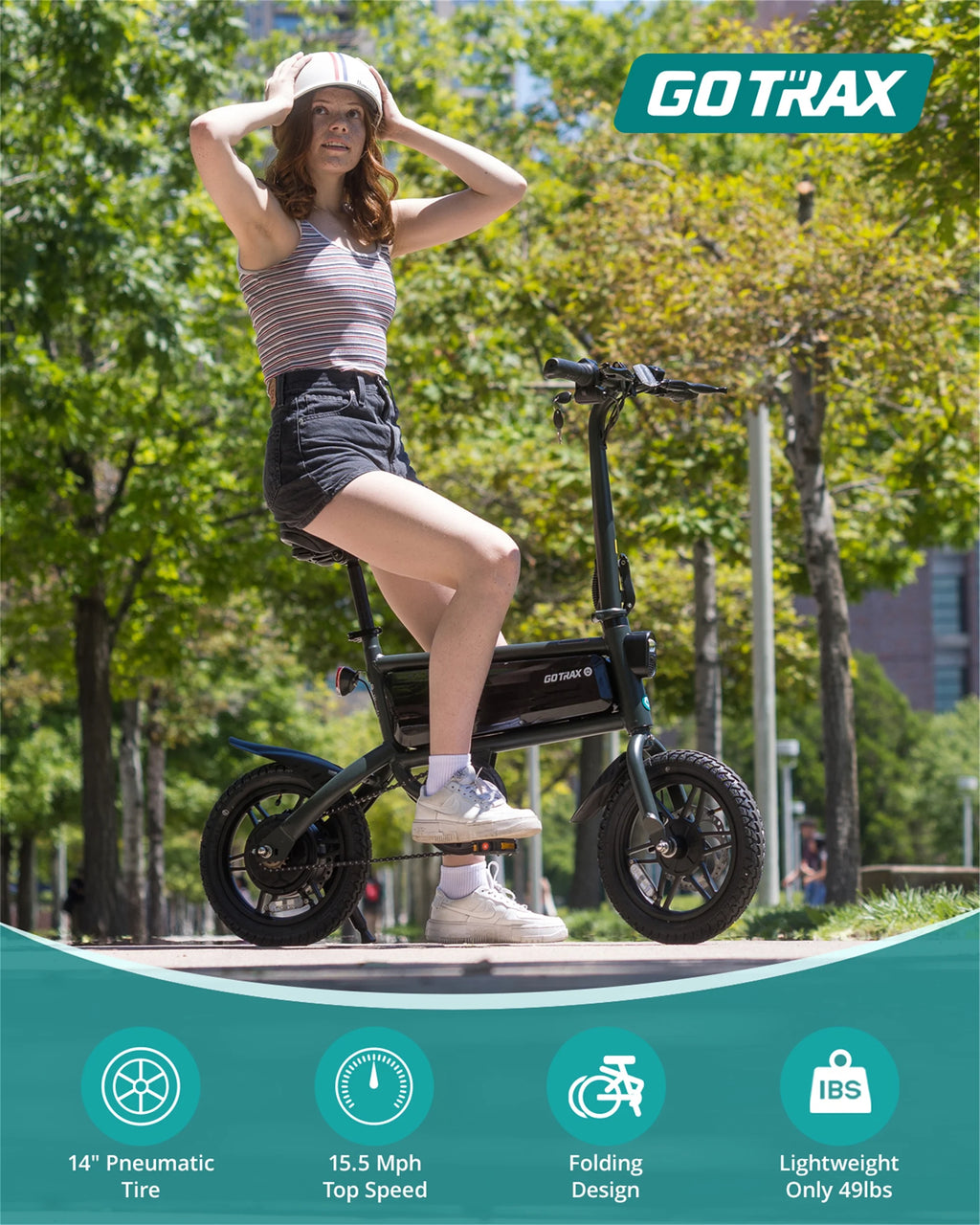 14 Folding Electric Bike 250W 15.5Mph Q593