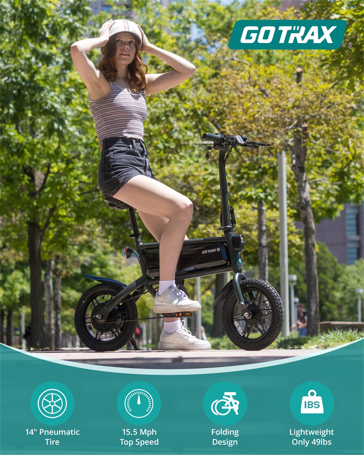 14 Folding Electric Bike 250W 15.5Mph Q593