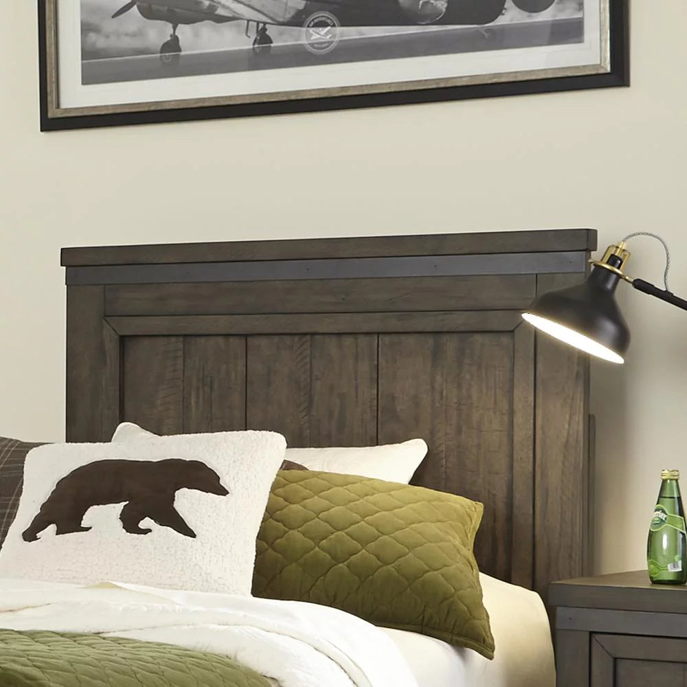 Full Panel Headboard Rustic Grey U72991