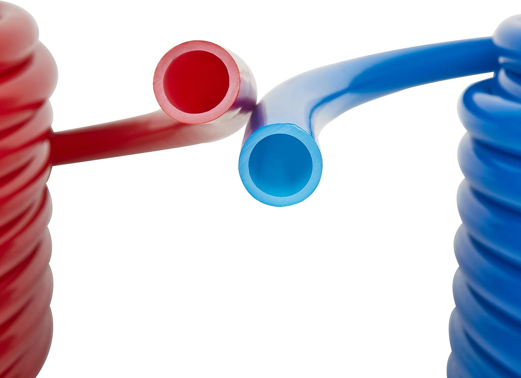 Blue & Red 1/2 inch 2 x100 ft (200 ft) Pex-A Pipe/Tubing with Pipe Cutter V3563